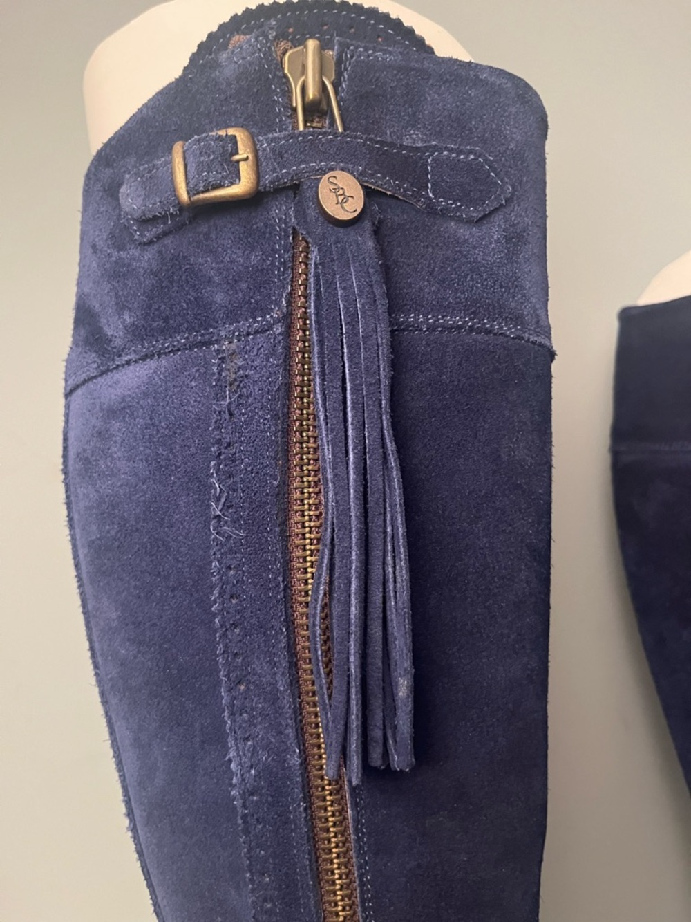 Spanish Boot Company Blue Suede Boots- Size 39 - Picture 2 of 14